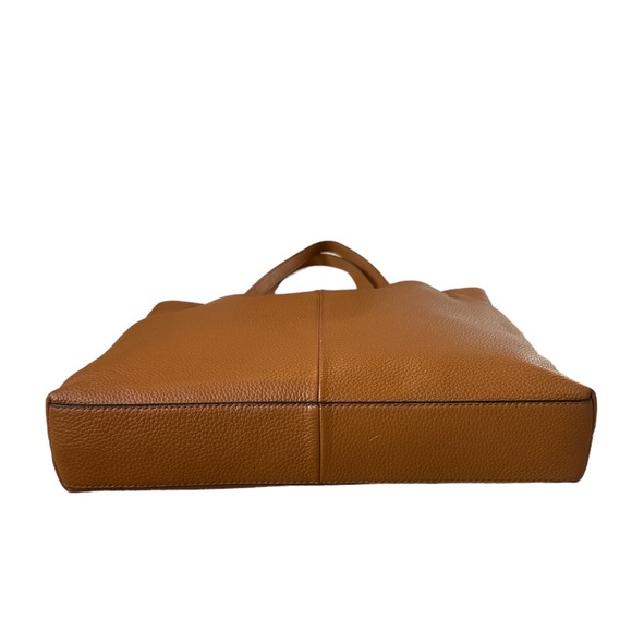 VINCE CAMUTO PLUMS LEATHER TOTE IN COGNAC - Picture 5 of 11